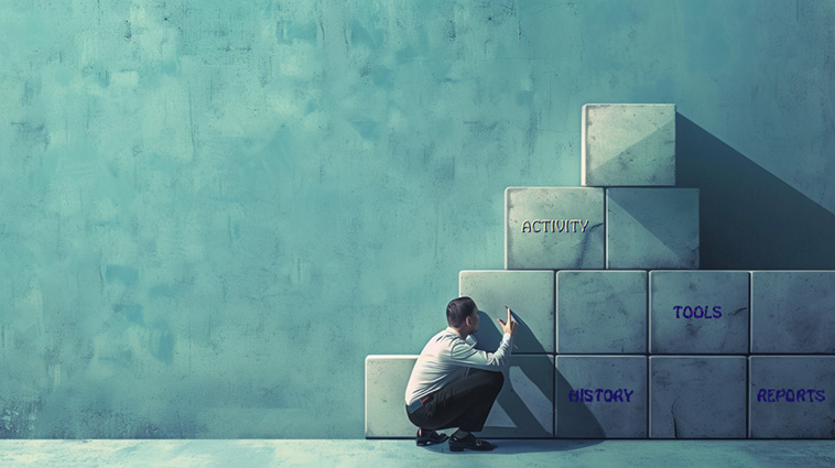 Man choosing which task to perform